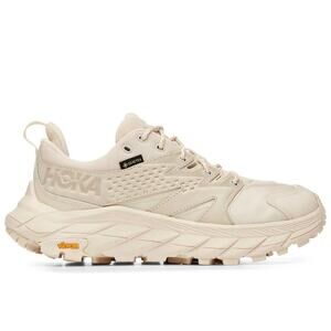EUC HOKA Anacapa Low GTX Sneakers Eggnog Shifting Sand Vibram Trail Shoes 6.5